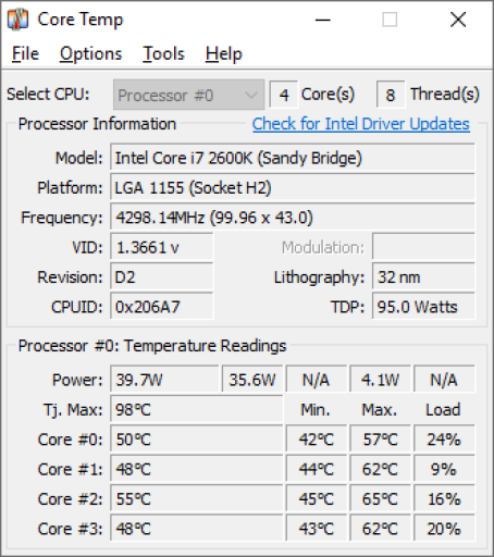 Blog - Core Temp | PNG